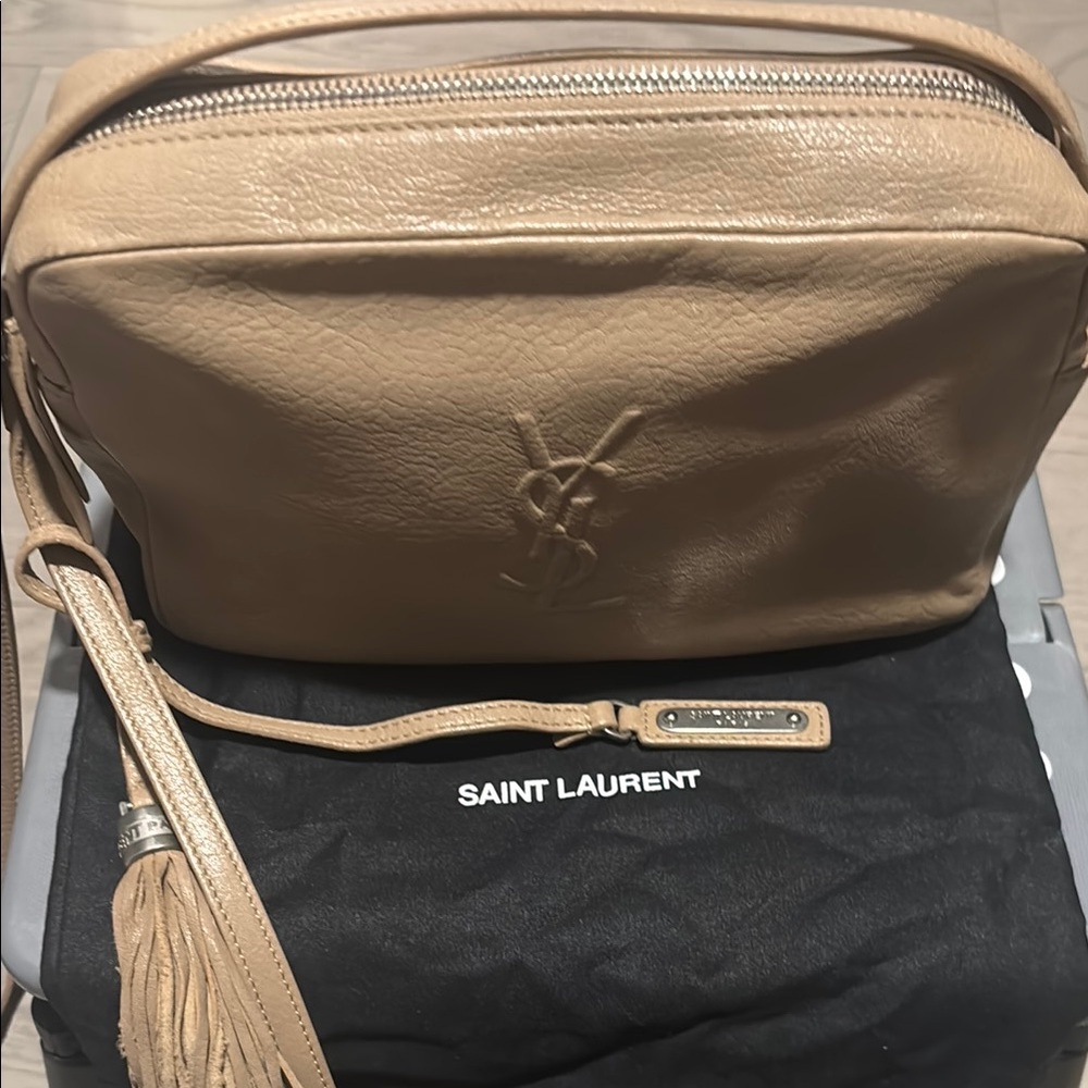 Authentic Beige Monogram Leather Small Lou Camera Bag - Picture 3 of 6